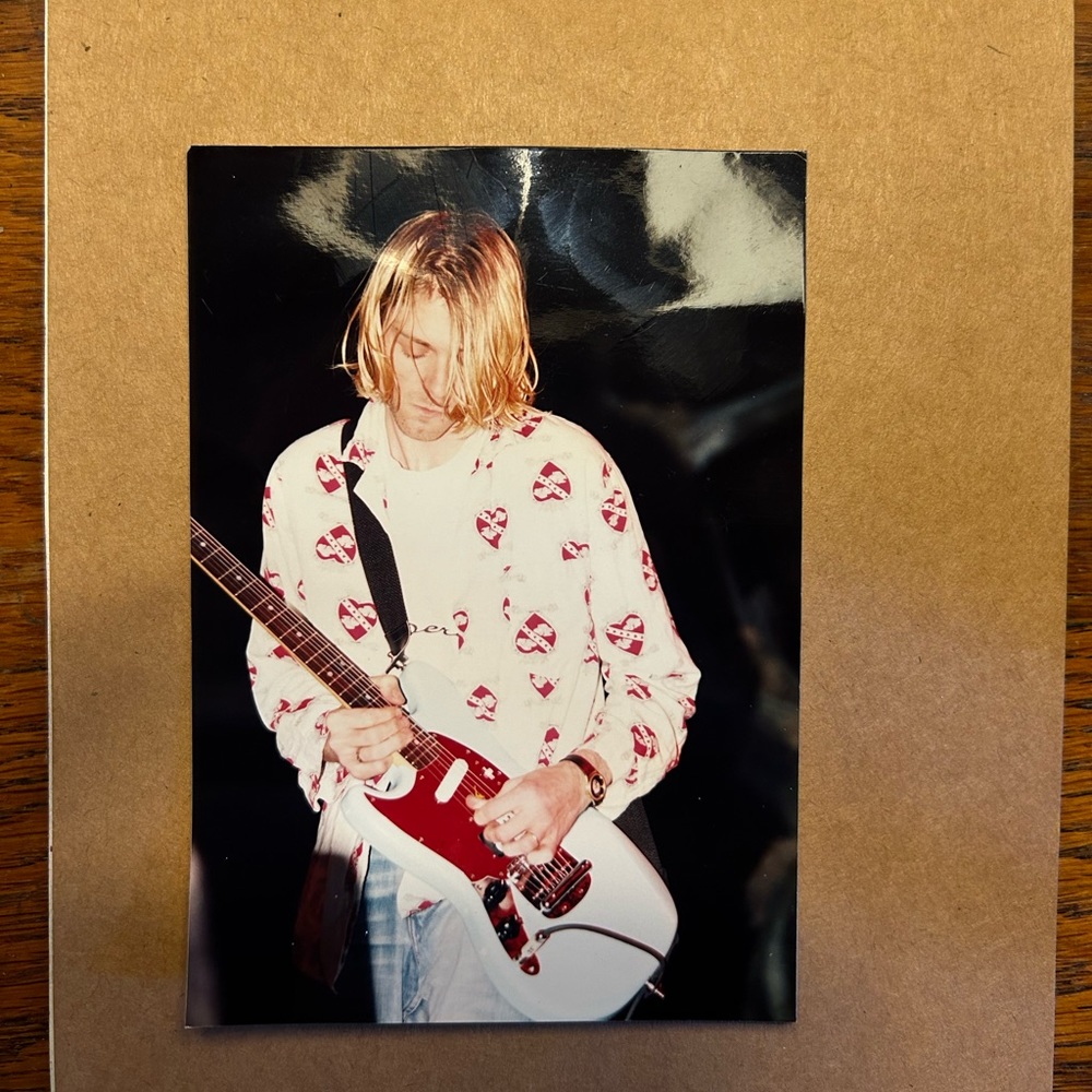 Kurt Cobain authentic 1995 Concert Photo Print